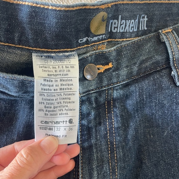 Men’s Carhartt Relaxed Fit Cargo Jeans - Picture 2 of 4